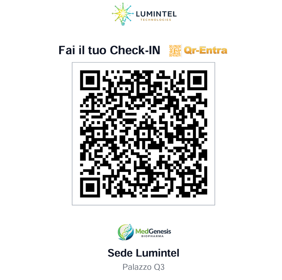 QR code di check-in personalizzato per la sede, pronto per la stampa